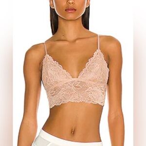 Free People Intimately Everyday Lace Longline Bralette, Tuscany, sz S